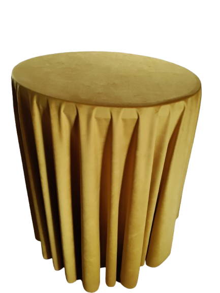 Fețe de masă  catifea fixă auriu-muștar