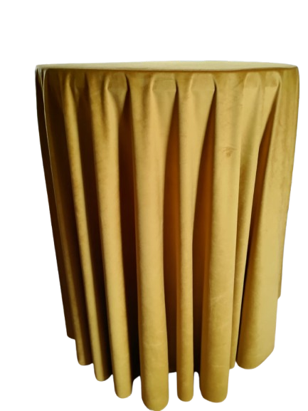 Fețe de masă  catifea fixă auriu-muștar