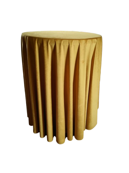 Fețe de masă  catifea fixă auriu-muștar