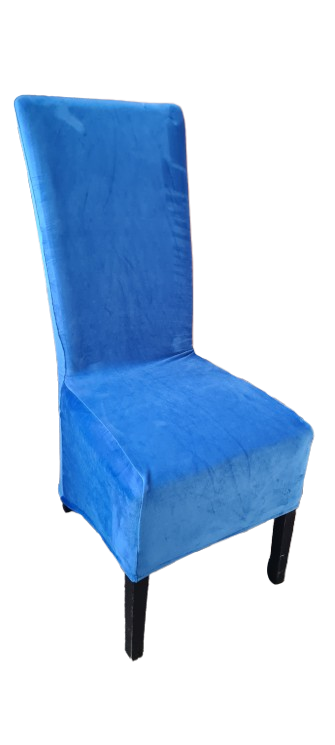 Huse catifea albastră pentru scaun Munchen