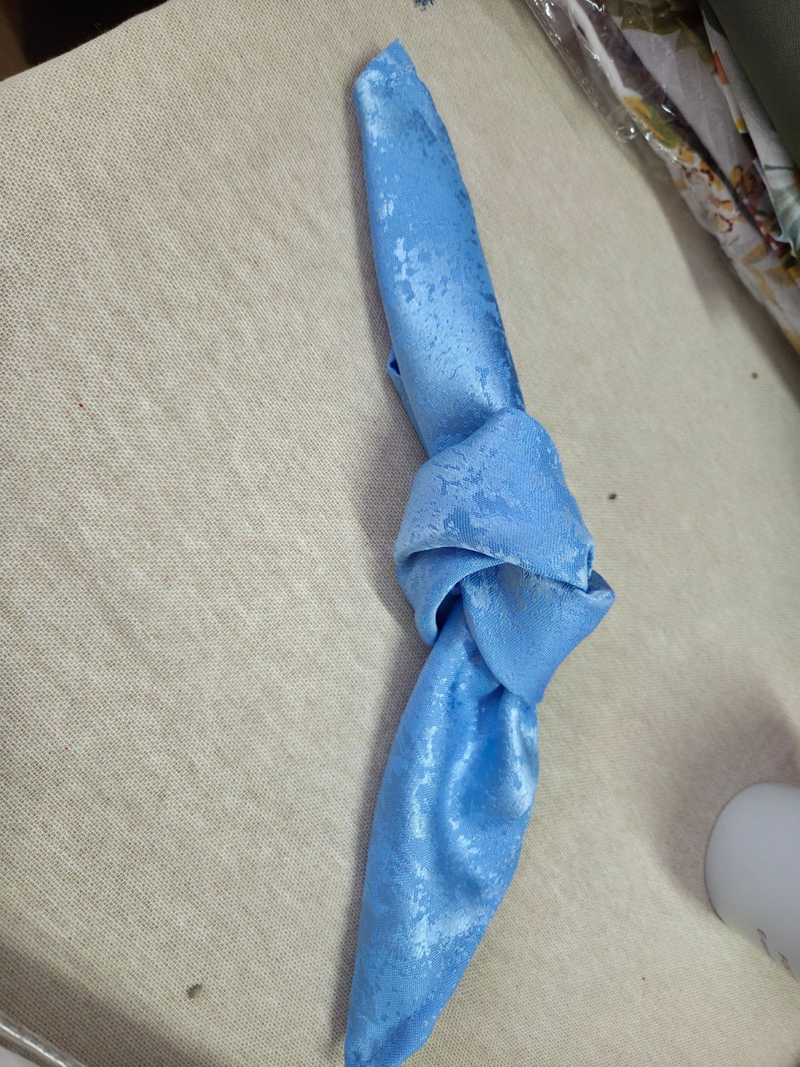 Șervete brocart bleu, brocart ape - ape