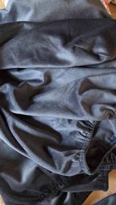 Husa scaun 2 piese, catifea elastică gri închis