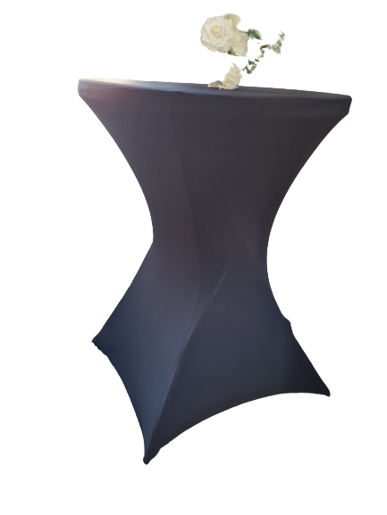 Husa masa cocktail - lycra negru