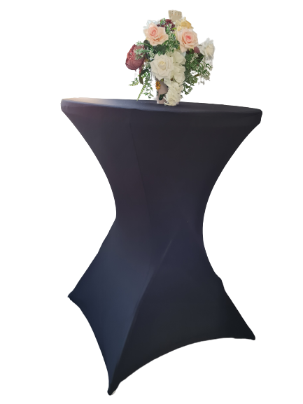 Husa masa cocktail - lycra negru