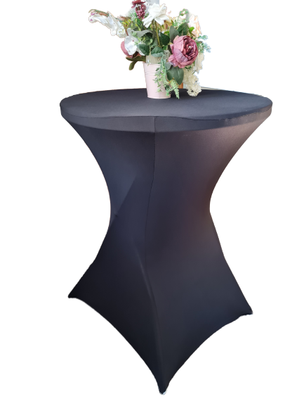 Husa masa cocktail - lycra negru