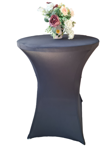 Husa masa cocktail - lycra negru