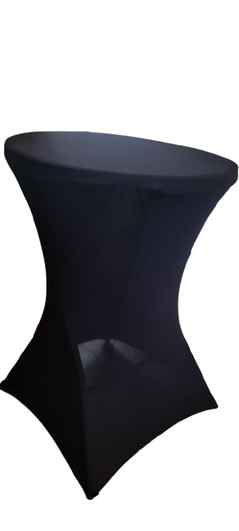 Husa masa cocktail - lycra negru