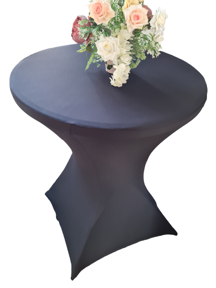 Husa masa cocktail - lycra negru