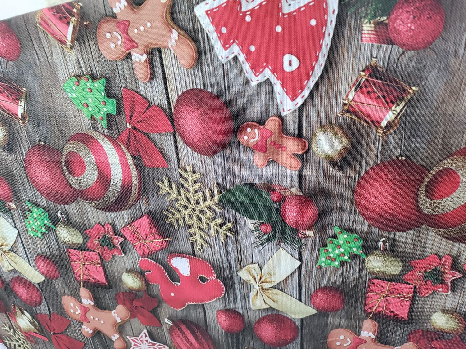 Față de masa țesătură impermeabila ”Gingerbread man”