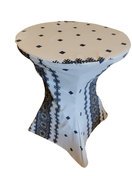 Husa masa realizată din bumbac cu imprimeu tradițional