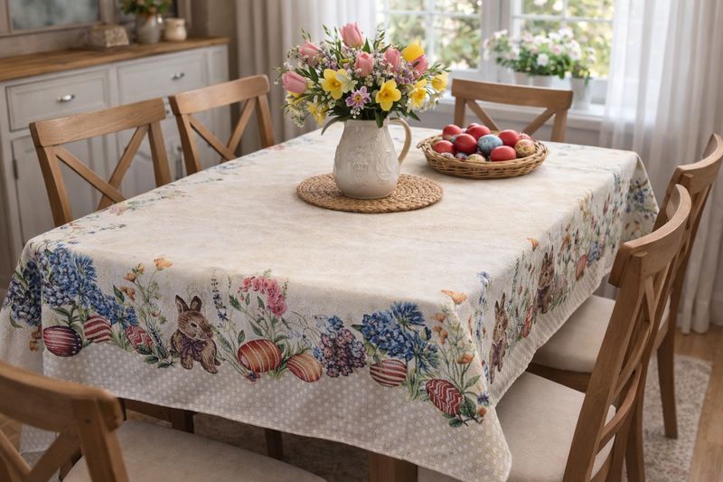 Față de masă 140x240 cm decor primăvăratic