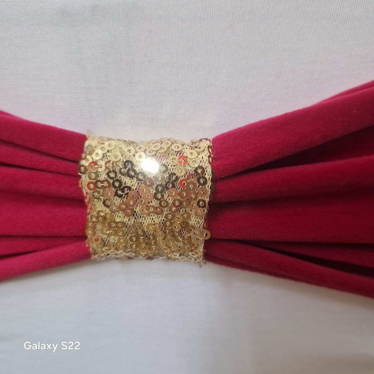 Benzi elastice vișiniu deschis cu inel paiete