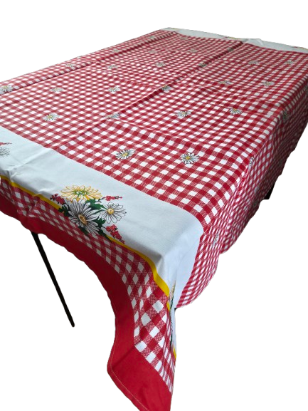 Fata masa cu margarete si carouri alb&amp; roșu