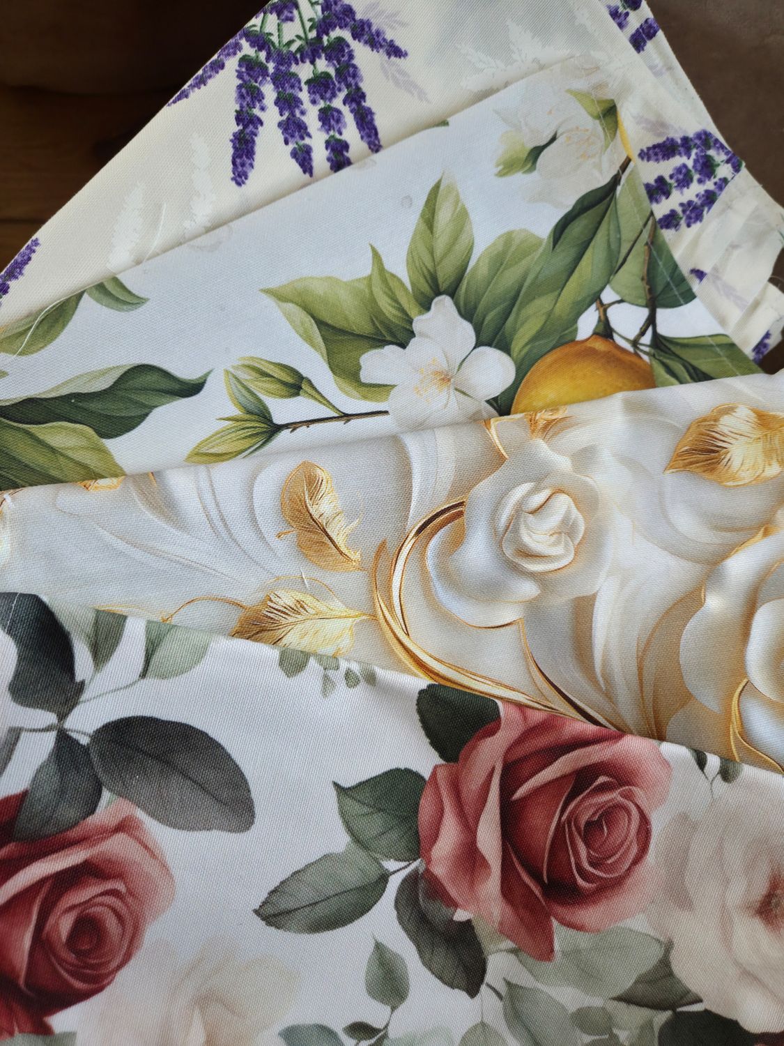 Set 6 suport textil pentru farfurie și tacâmuri din bumbac teflonat