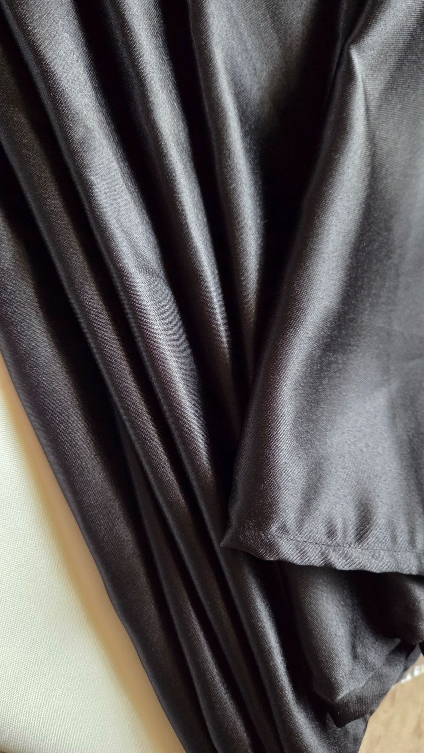 Napron brocart satinat negru
