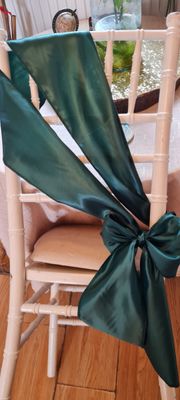 Eșarfe 20x200 cm satin verde smarald