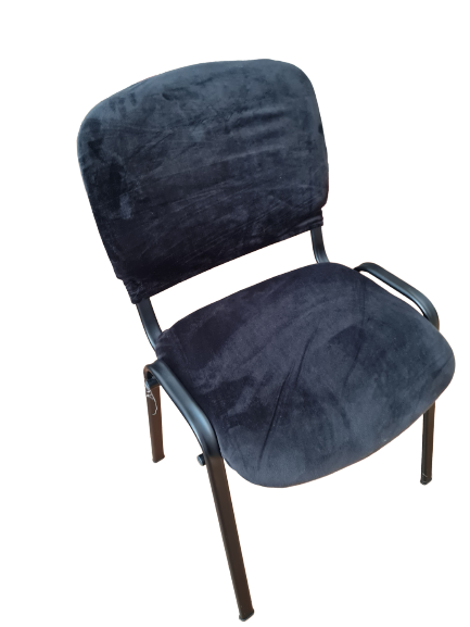 Husă scaun vizitator/ conferință, catifea neagra