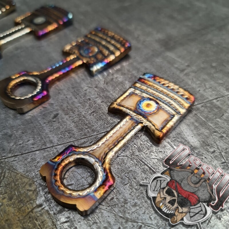 Piston 80mm Keychain Pendant 