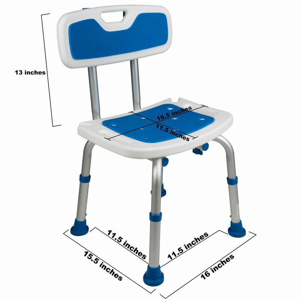 Padded Bath Safety Seat - With Back