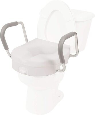 5&#39;&#39; Raised Toilet Seat With Removable Arms (For Round Toilets)