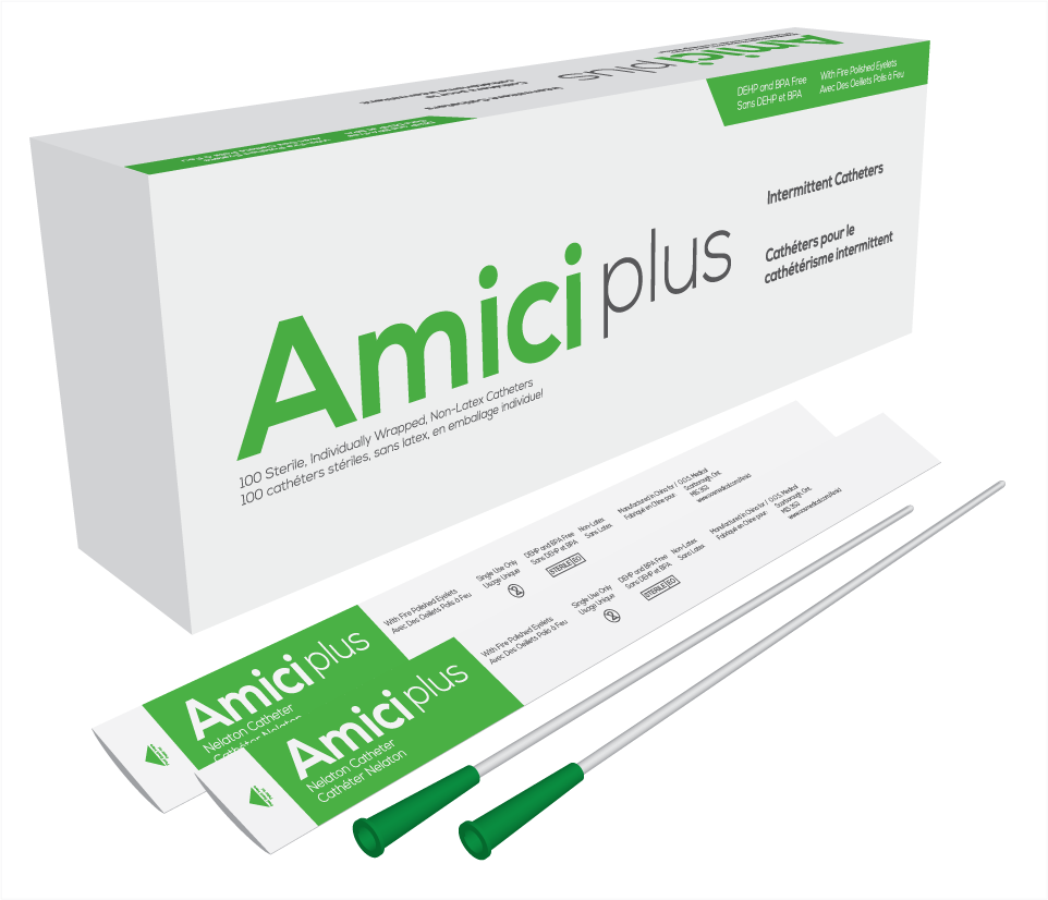 Amici 14 FR Intermittent Catheter (7914) - 100/Box