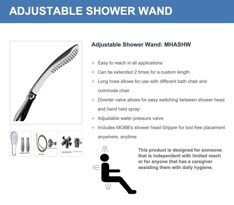 Adjustable Shower Wand - Shower Ease