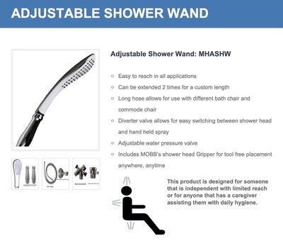 Adjustable Shower Wand - Shower Ease