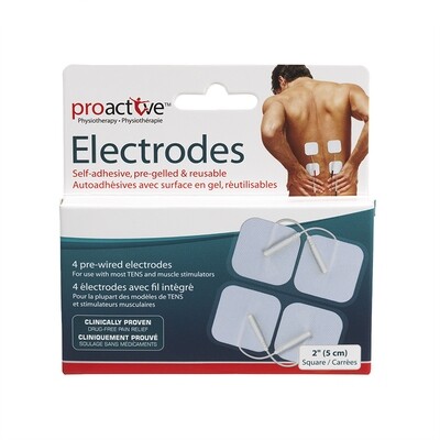 TENS Replacement Electrodes - 2'' Square