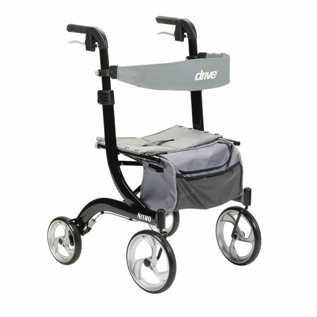 Nitro Rollator Walker - Tall Height - Black