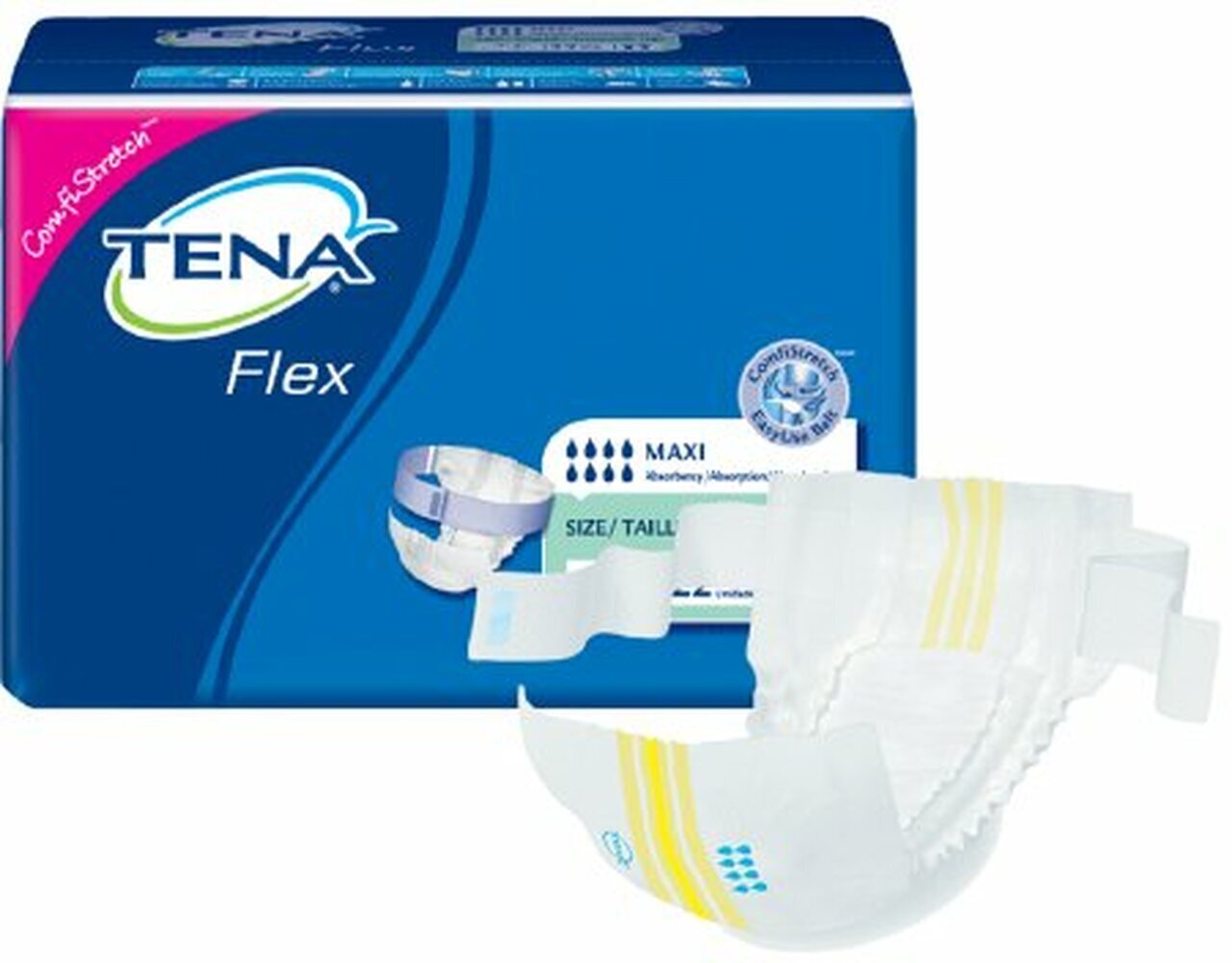 EACH PACKAGE - 67838 - TENA Flex Maxi Size 16 - 22/Pkg