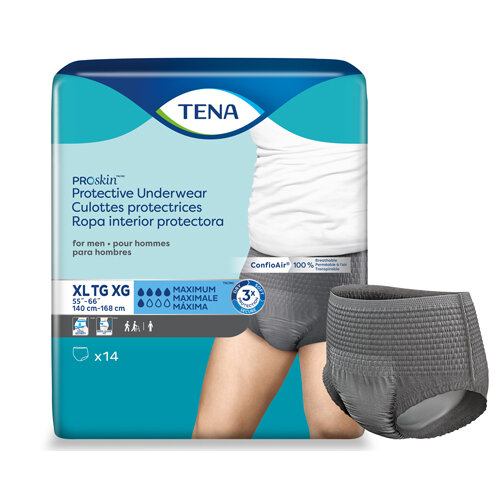 EACH PACKAGE - 73540  - TENA ProSkin Protective Underwear for Men - XLRG - 14/Pkg