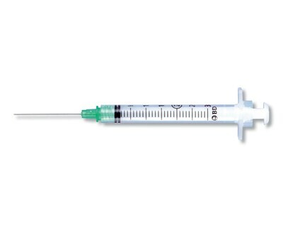 Needle & Syringe 23g x 1'' (3ml)