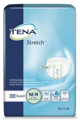 EACH PACKAGE - 67902 - TENA Super Stretch MED/REG Brief - 28/Pkg