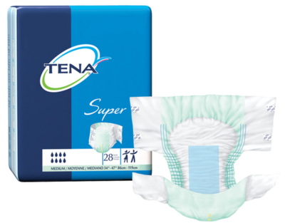 EACH PACKAGE - 67401 - TENA Super Medium Brief - 28/Pkg
