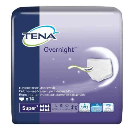 EACH PACKAGE - 72325 - Tena Protective Overnight - Large - 14/Pkg