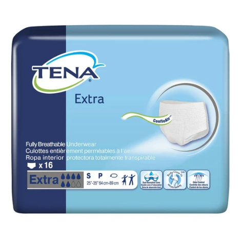 FULL CASE - 72116 - TENA Extra Absorbency Pullups Small - 4Pkgs/Case