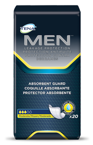 FULL CASE - 50600 - TENA for Men Pads - 6Pkgs/Case