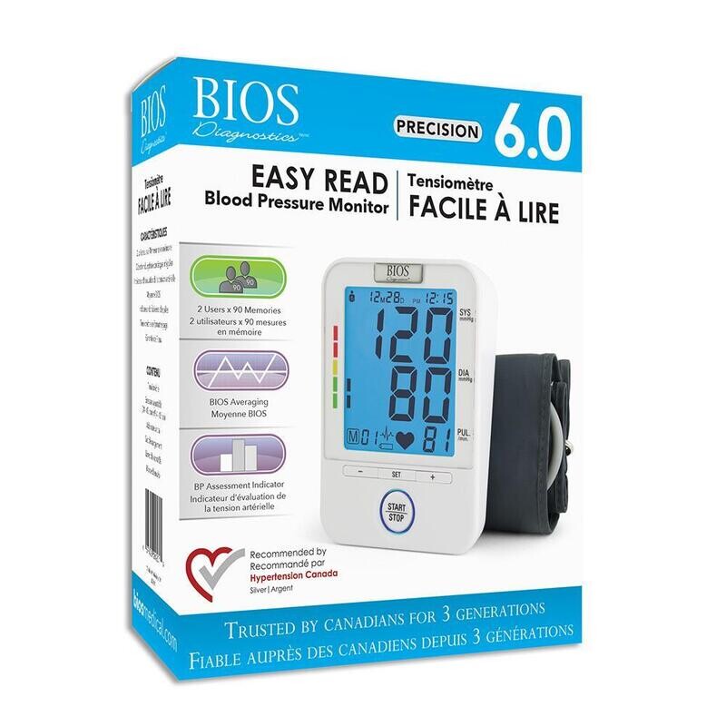 Bios Easy Read Blood Pressure Monitor - Precision 6.0