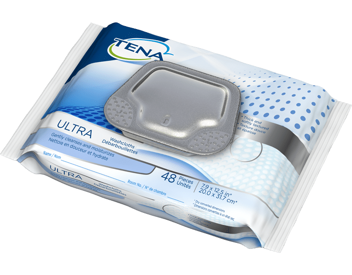 TENA Wet Wipe - Un-Scented (Package of 48)
