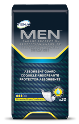FULL CASE - 50600 - TENA for Men Pads - 6Pkgs/Case