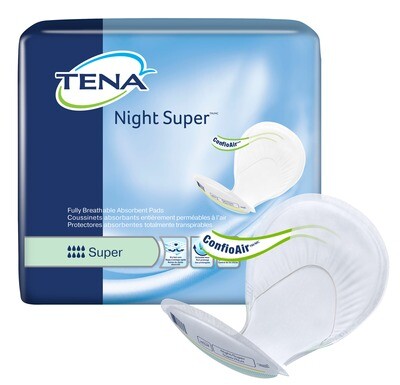 FULL CASE - 62718 - TENA Night Super Pads - 2Pkgs/Case