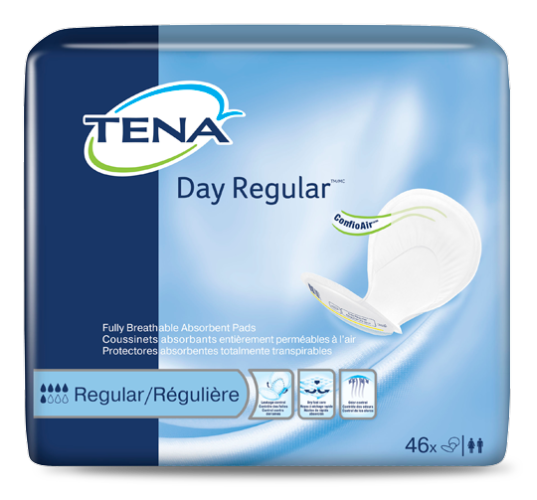 EACH PACKAGE - 62418 - TENA Day Regular Pad - 46/Pkg