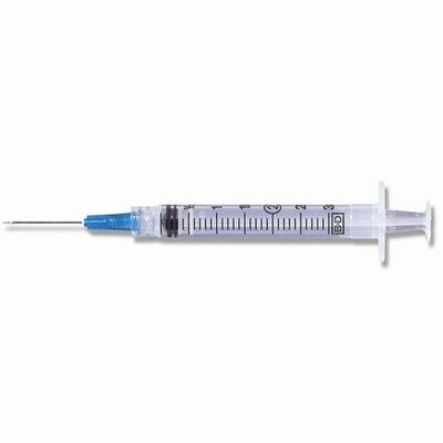 Needle &amp; Syringe 25g x 1.5'' (3ml)