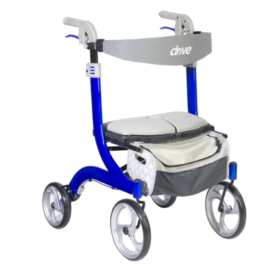 Nitro DLX Rollator Walker - Regular Height - Blue