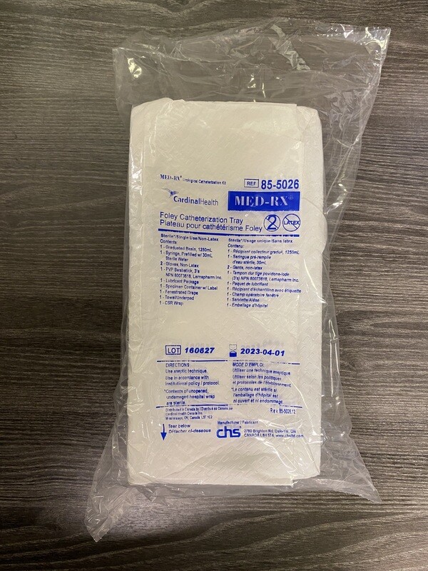 Foley Catheterization Tray (85-5026)