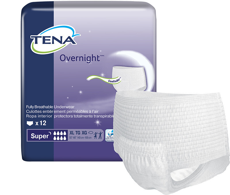 FULL CASE - 72325 - Tena Protective Overnight - LRG - 4Pkgs/Case