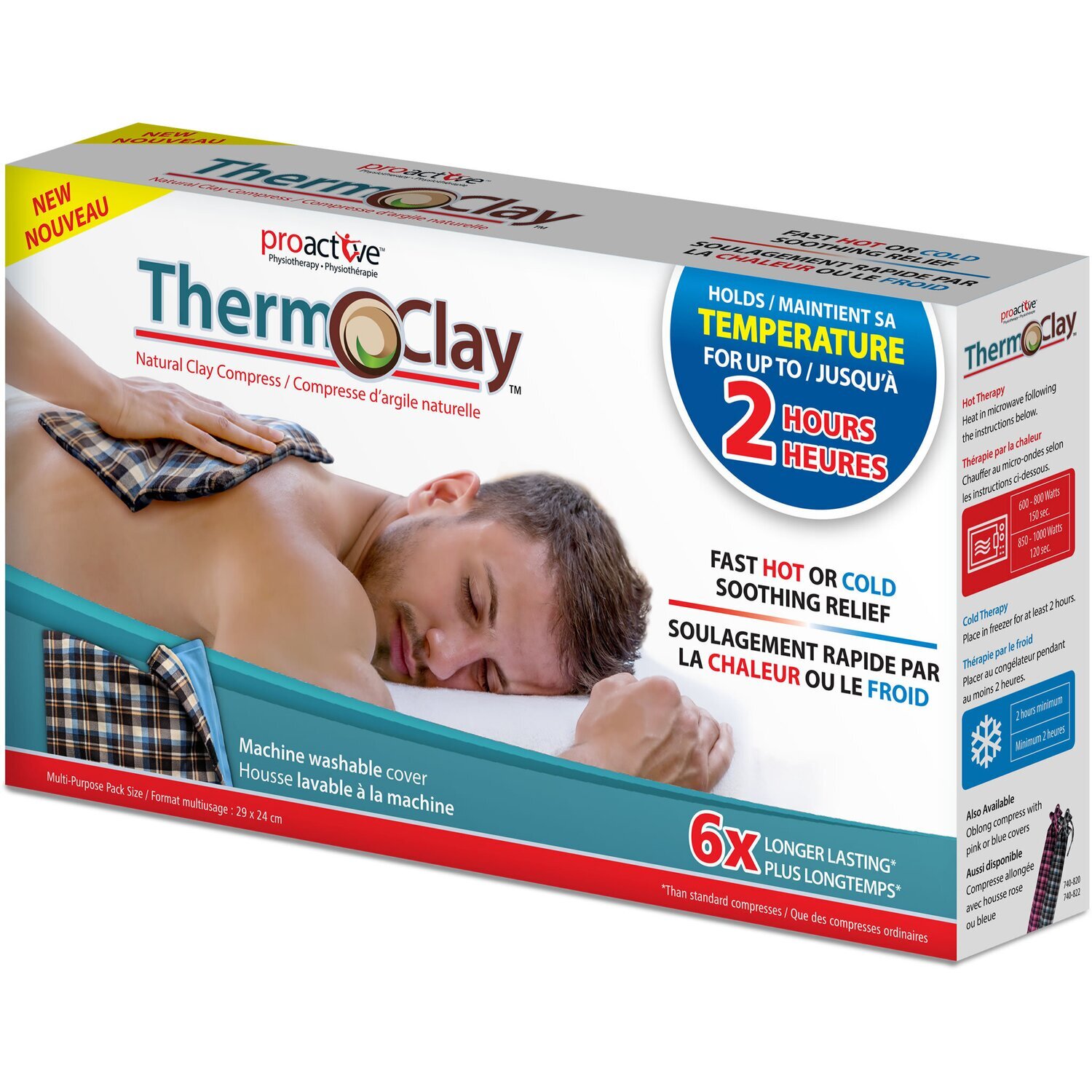 Thermo Clay Compress Pad - Rectangle Blue