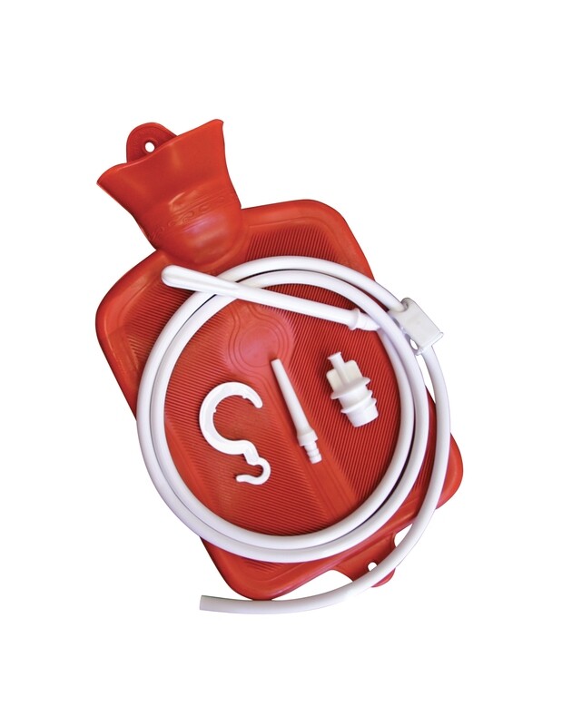 Hot Water Bottle w/ Fountain Syringe