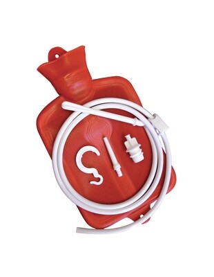 Hot Water Bottle w/ Fountain Syringe