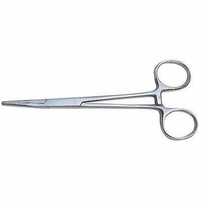 Locking Handle Forcep - Straight Tip - 14cm